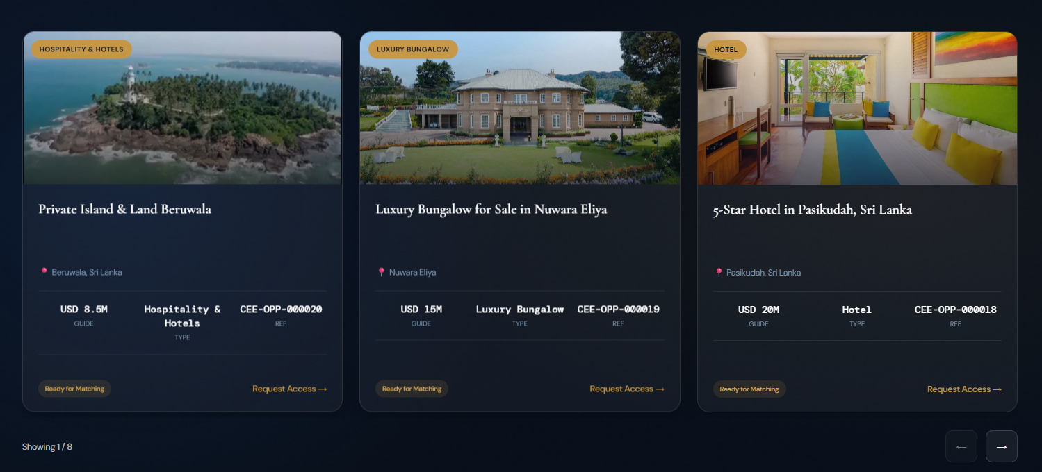 Ceylon Equity Exchange website screenshot 4