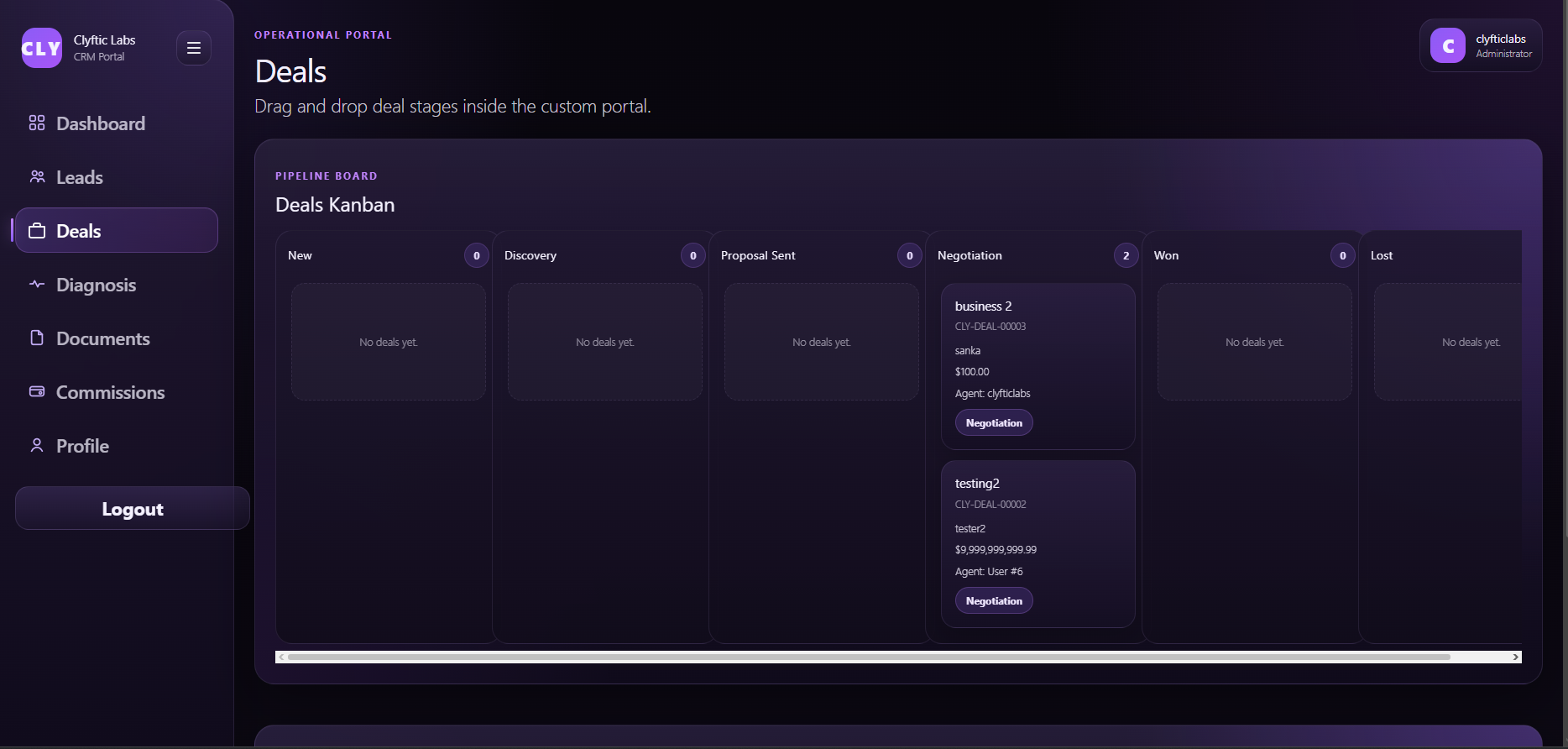 Clyftic Labs website screenshot 4