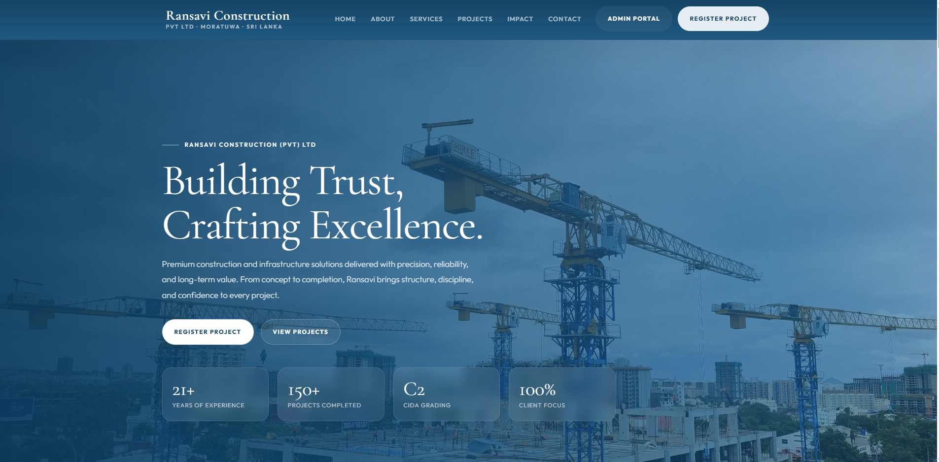 Ransavi Constructions (Pvt) Ltd case study hero