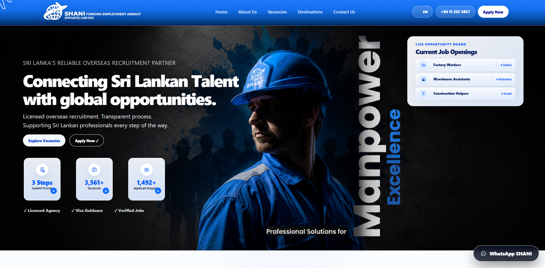 Shani Foreign Employment Agency (Private) Limited case study hero