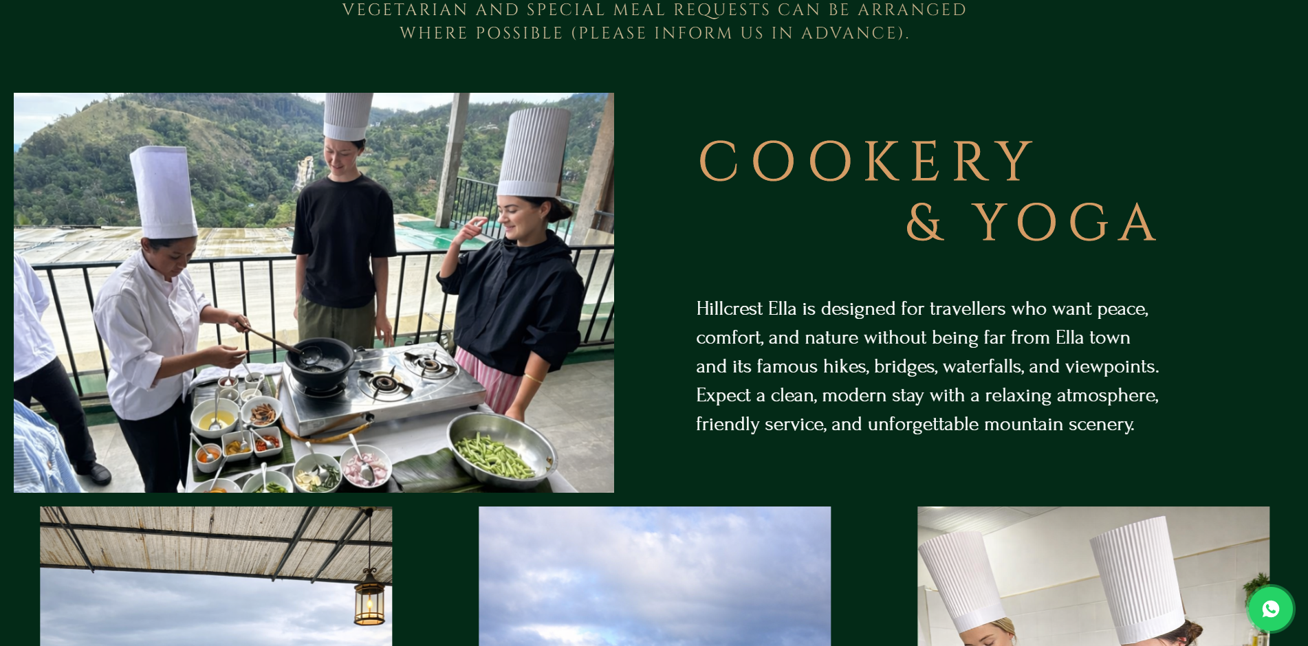 Hillcrest Ella Resort & Spa website screenshot 5