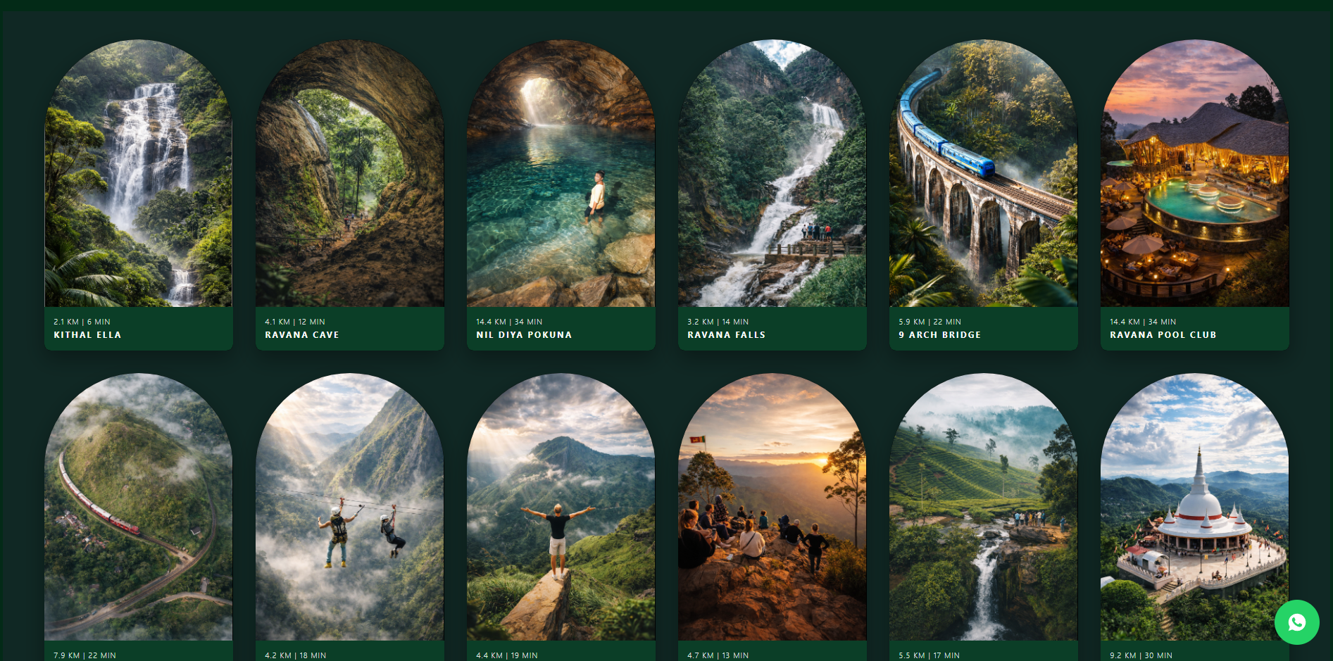Hillcrest Ella Resort & Spa website screenshot 6