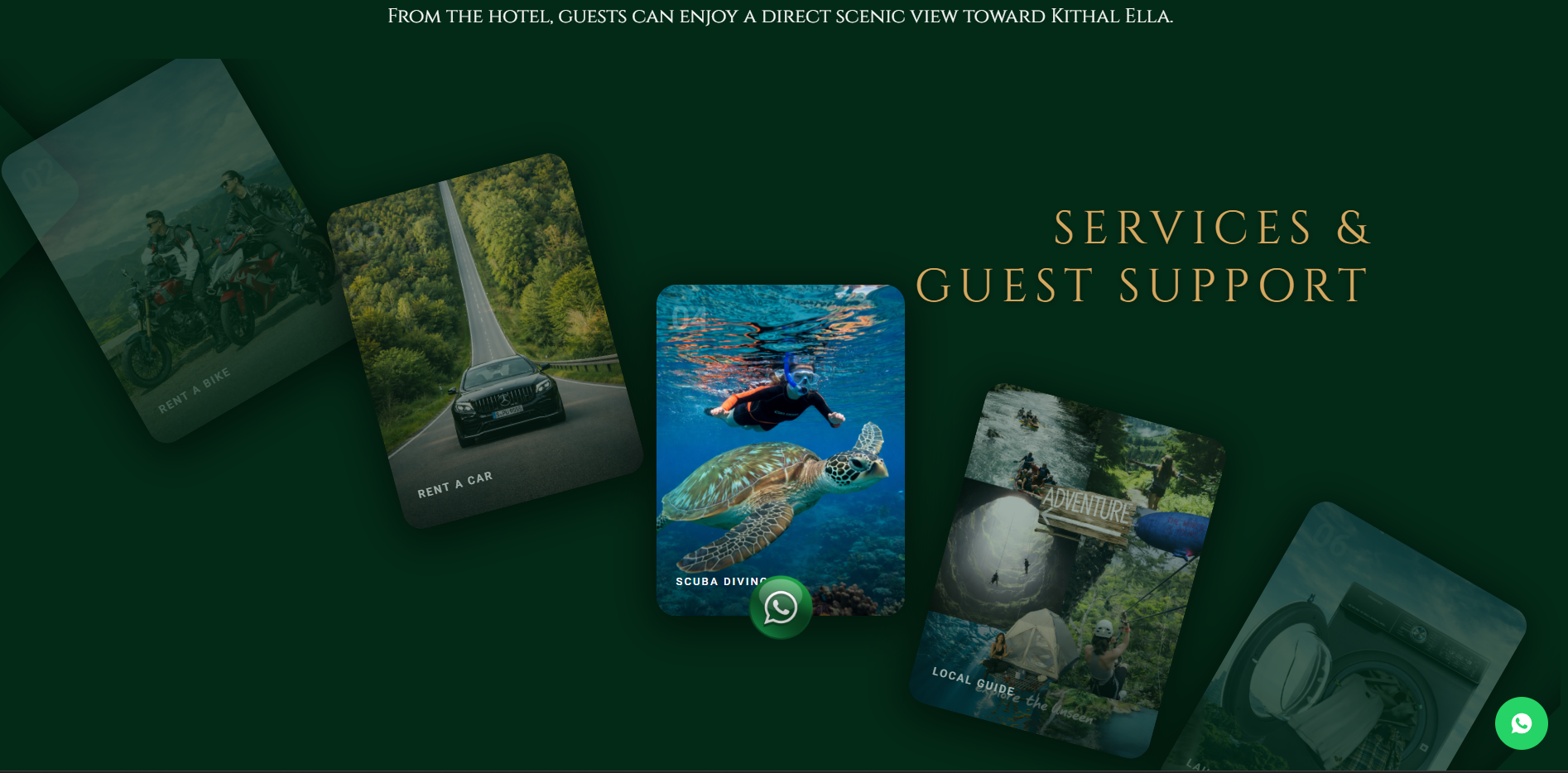 Hillcrest Ella Resort & Spa website screenshot 7