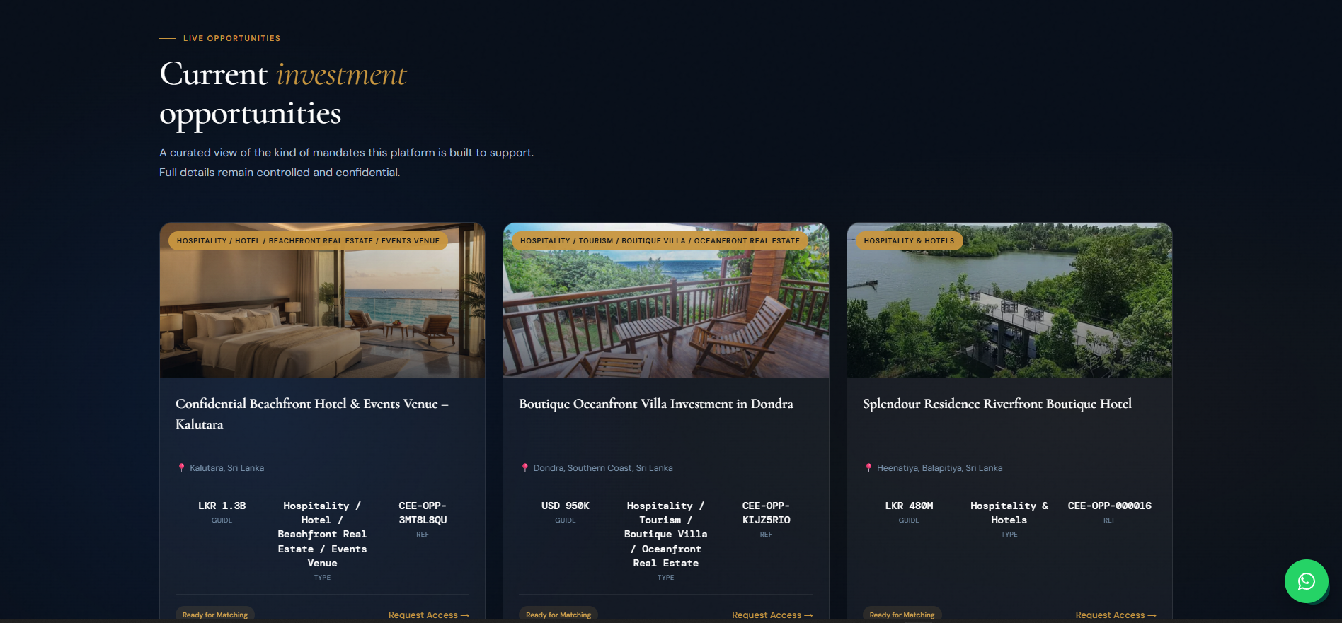 Ceylon Equity Exchange website screenshot 2