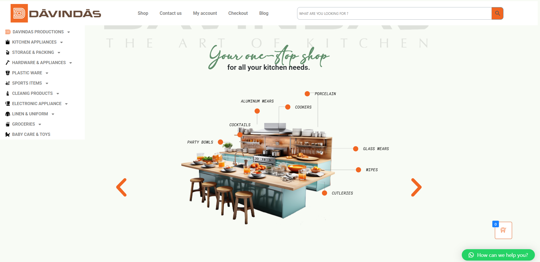 Davindas website screenshot 4