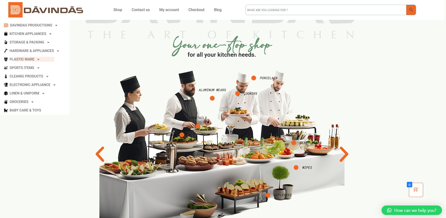 Davindas website screenshot 5