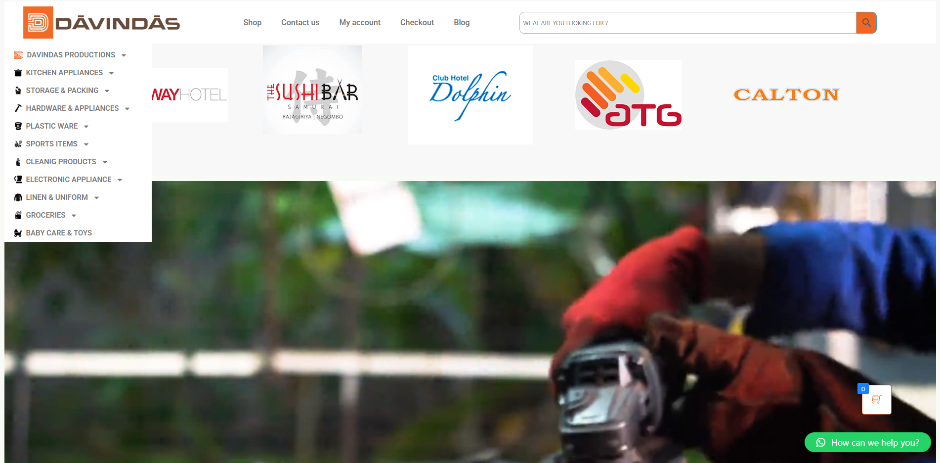 Davindas website screenshot 6