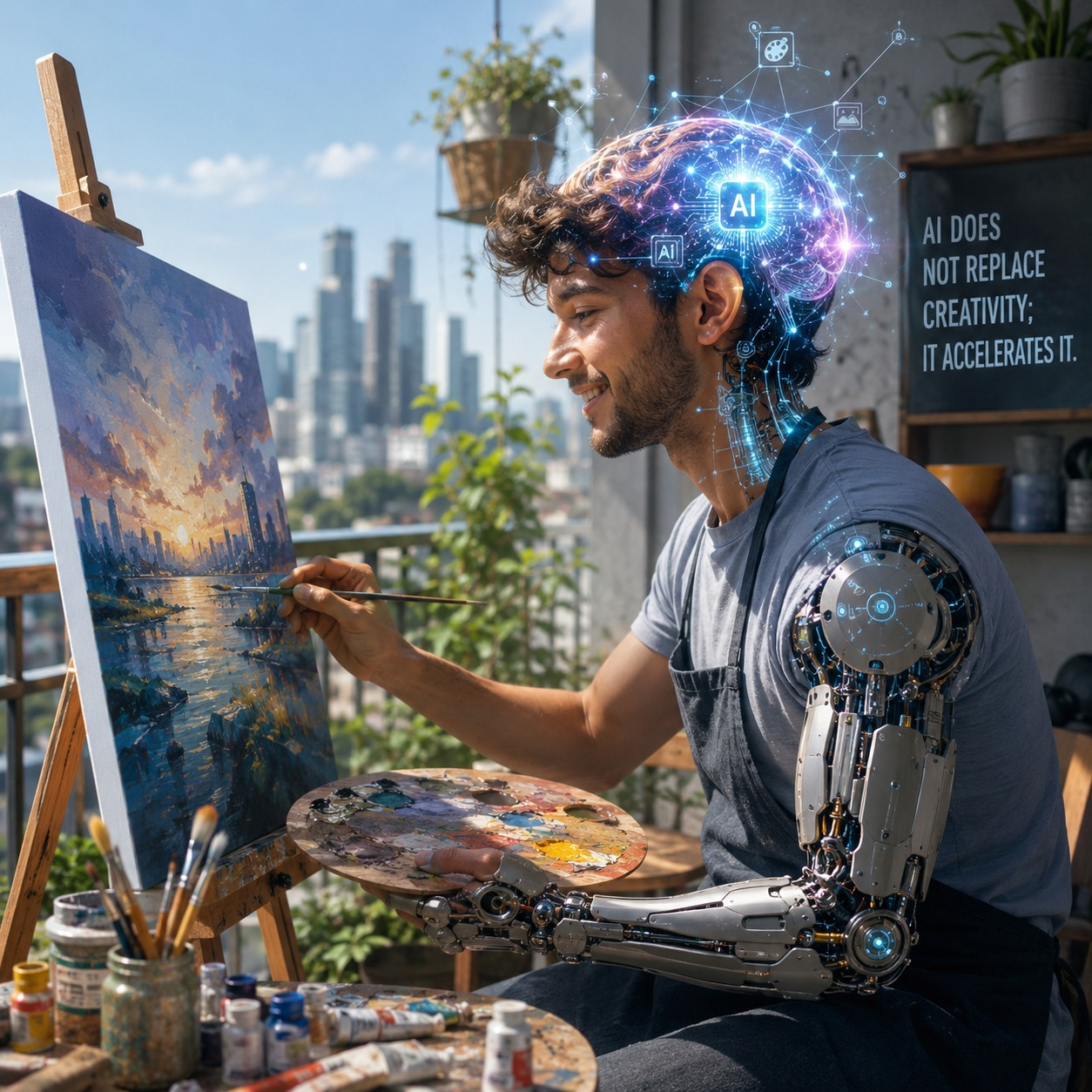 Creative AI intelligence accelerating ideas, workflows and digital experiences